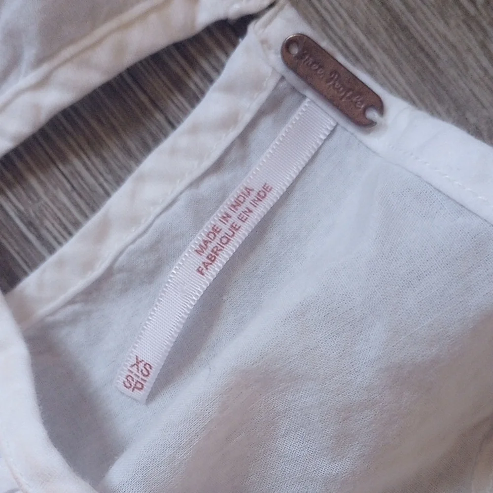 Free People White Embellished Ruffled Maxi Sundress - Picture 2 of 8